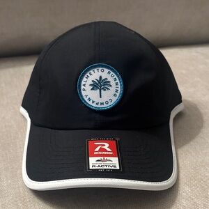 Palmetto running company - Richardson Black and White adjustable hat